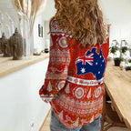 custom-personalised-australia-women-casual-shirt-australian-map-aboriginal-painting-merry-christmas