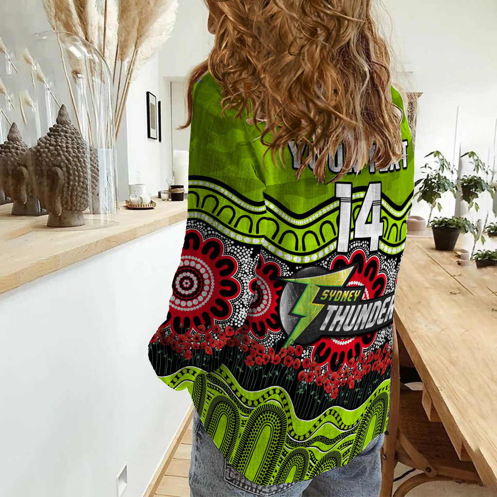 custom-text-and-number-thunder-cricket-anzac-women-casual-shirt-poppy-sydney-aboriginal-camouflage