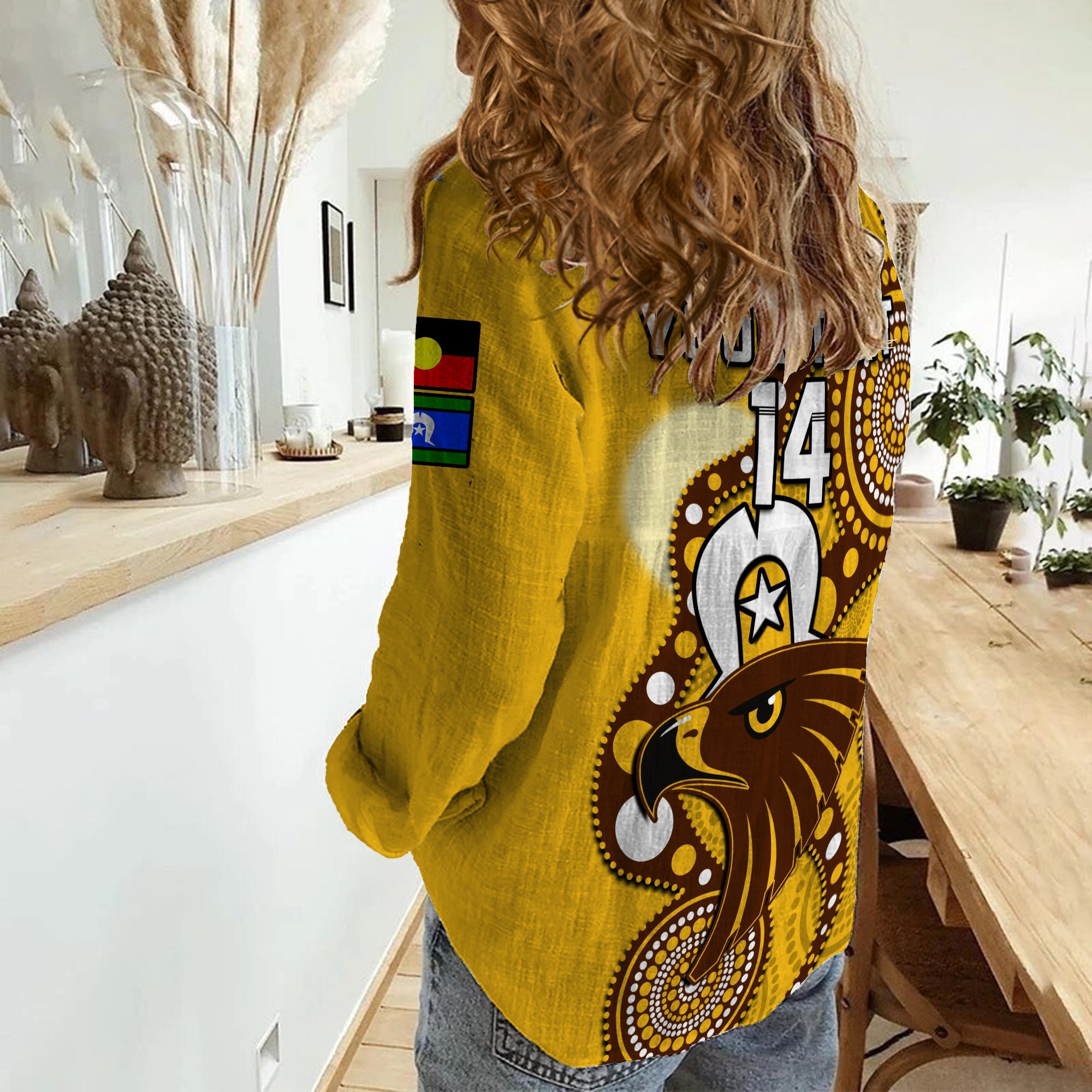 custom-text-and-number-hawthorn-football-naidoc-2023-women-casual-shirt-hawks-for-our-elders-indigenous