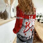 custom-text-and-number-swans-football-anzac-women-casual-shirt-sydney-indigenous-camouflage-art