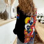 custom-text-and-number-roosters-rugby-naidoc-2023-women-casual-shirt-tricolours-for-our-elders-indigenous-art
