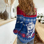 custom-personalised-western-bulldogs-football-women-casual-shirt-dogs-indigenous-merry-christmas