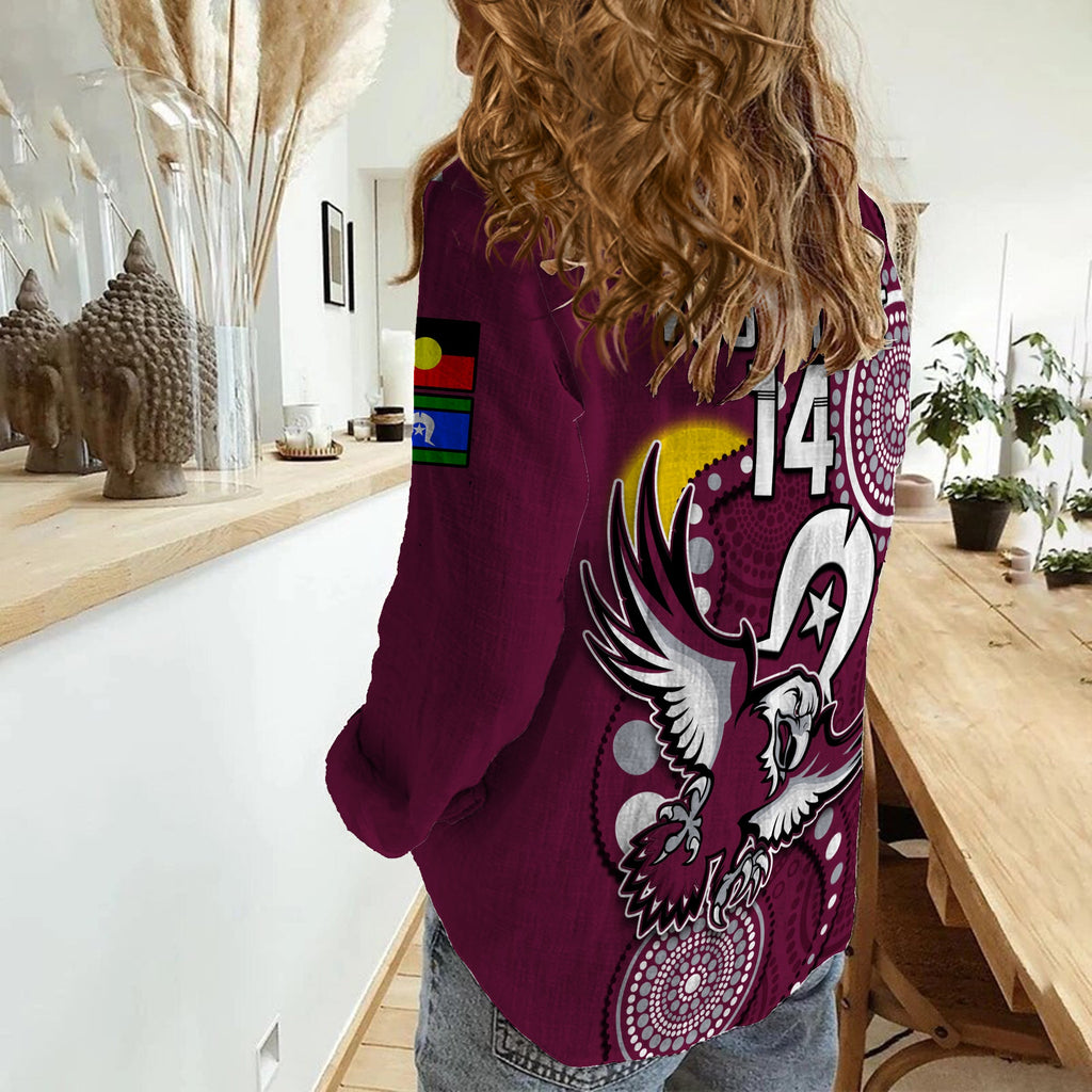 custom-text-and-number-sea-eagles-rugby-naidoc-2023-women-casual-shirt-indigenous-for-our-elders