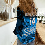 custom-text-and-number-adelaide-strikers-women-casual-shirt-gradient-aboriginal-dot-painting