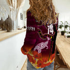custom-text-and-number-maroons-rugby-anzac-2023-women-casual-shirt-qld-aboriginal-mix-poppy-camouflage