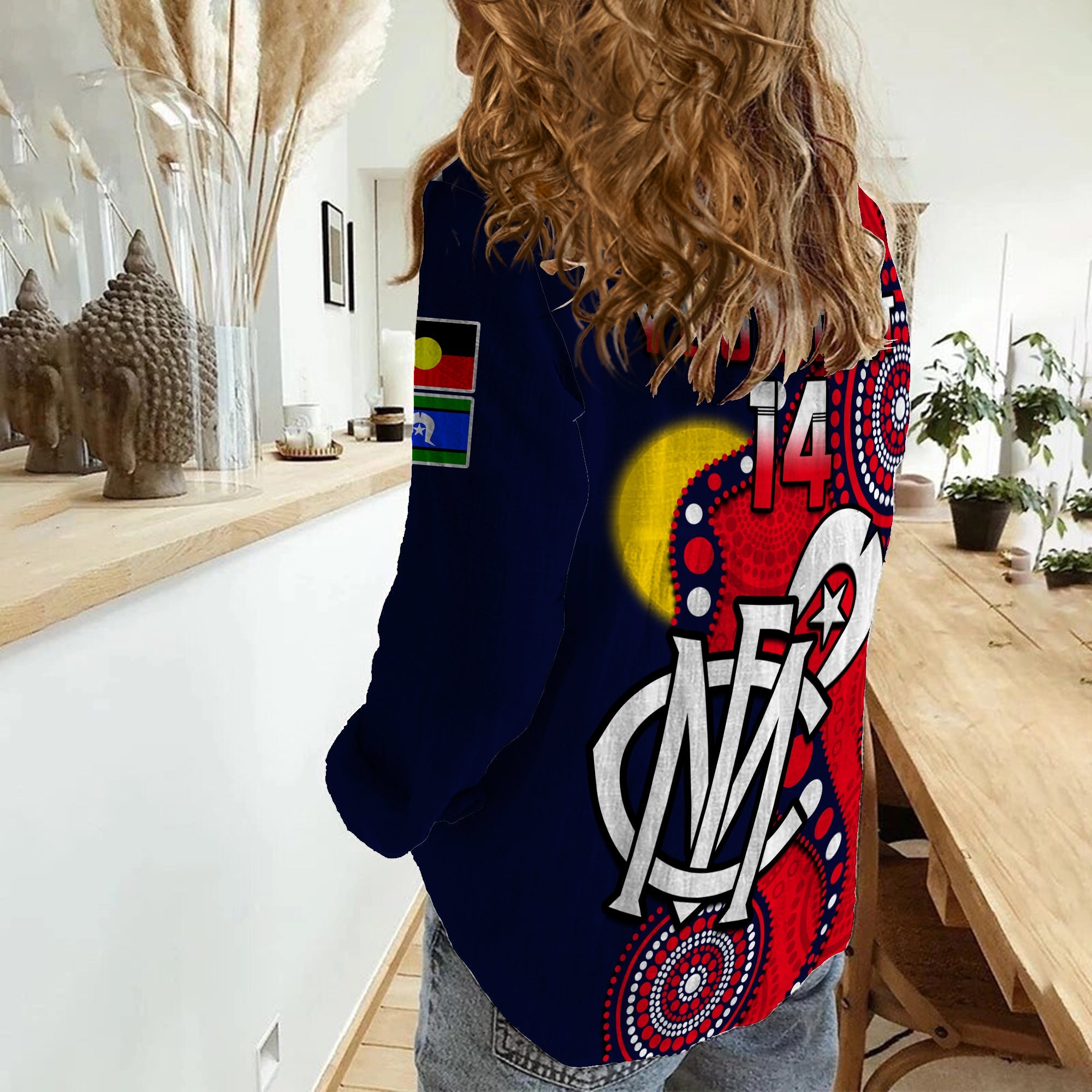 custom-text-and-number-melbourne-football-naidoc-2023-women-casual-shirt-demons-for-our-elders-indigenous