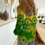 custom-personalised-australia-soccer-christmas-women-casual-shirt-socceroos-indigenous-kangaroo