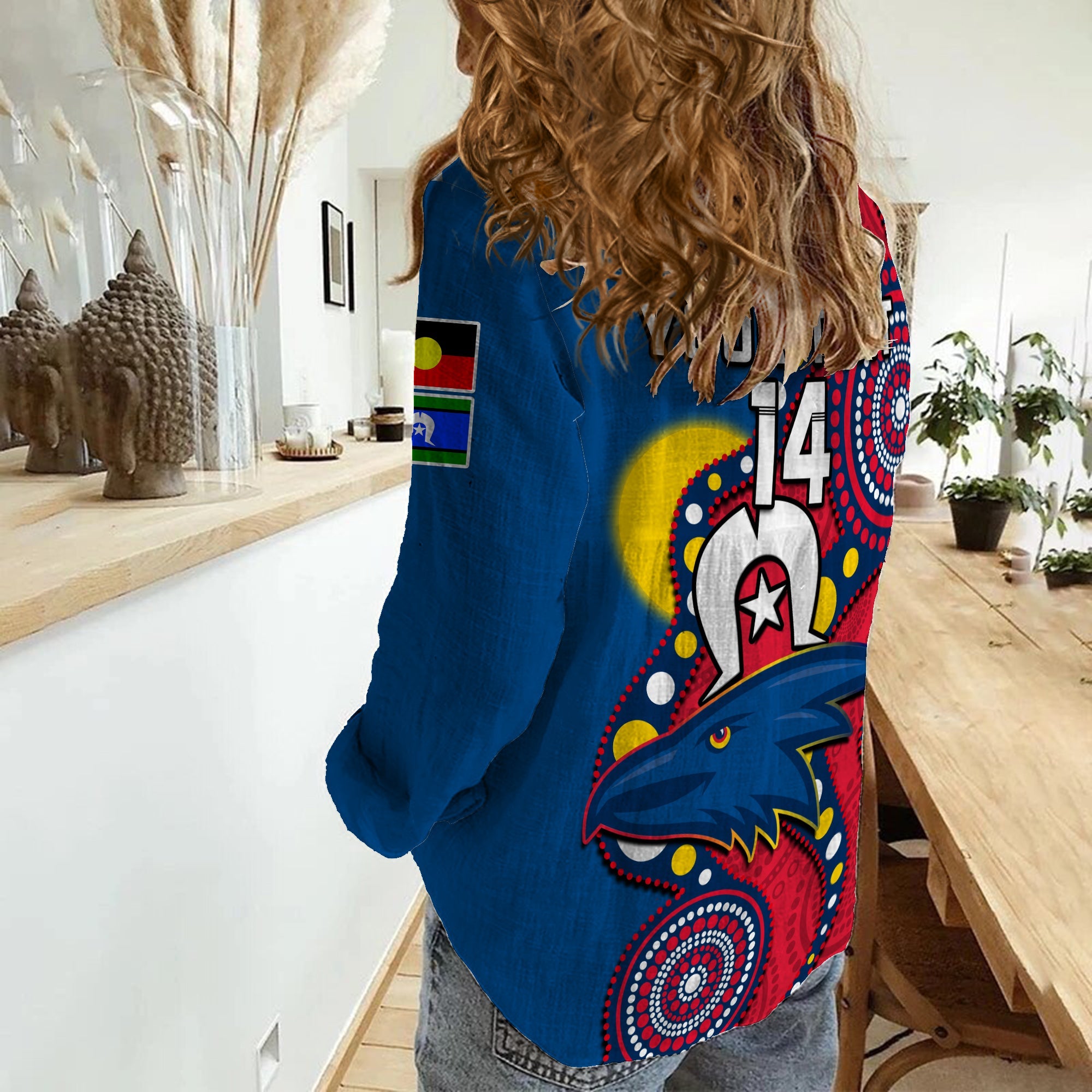 custom-text-and-number-adelaide-football-naidoc-2023-women-casual-shirt-crows-for-our-elders-indigenous
