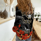 custom-text-and-number-collingwood-football-anzac-2023-women-casual-shirt-aboriginal-mix-poppy-camouflage
