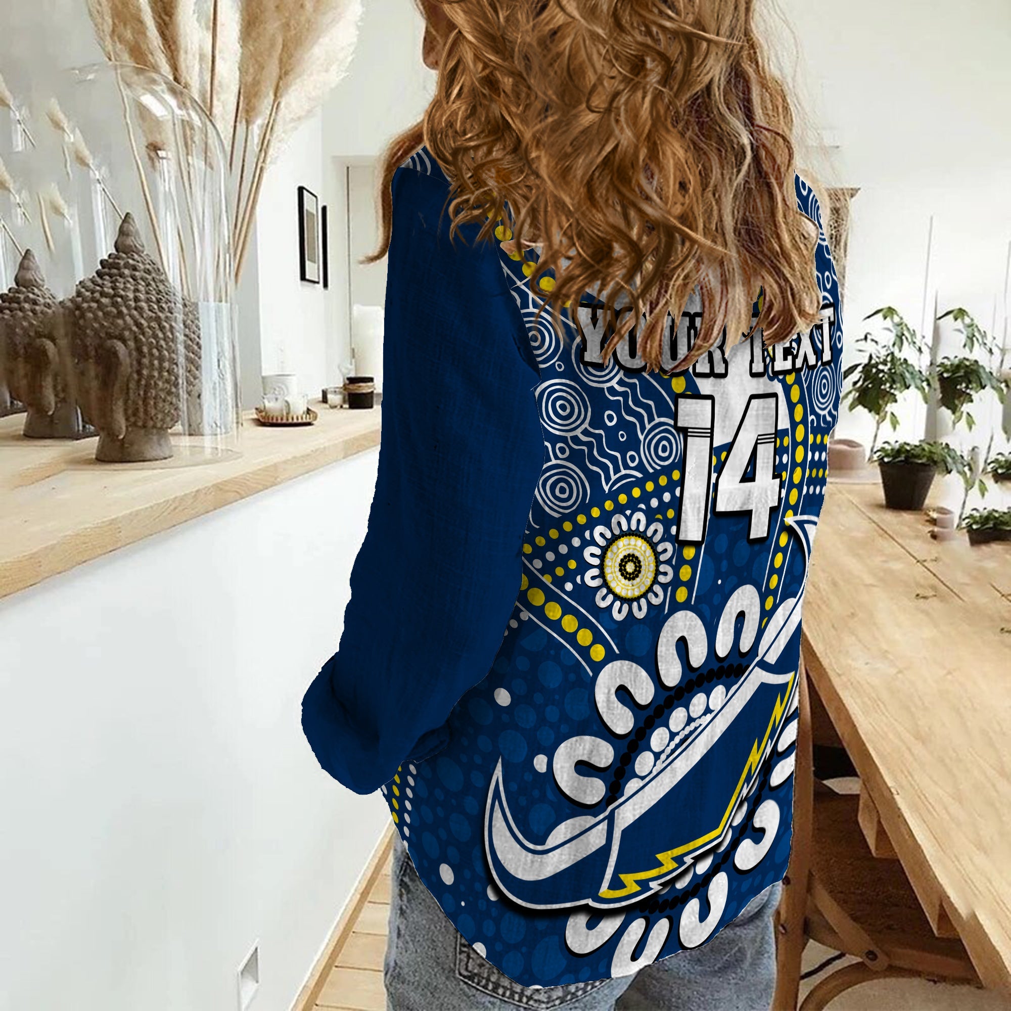 custom-text-and-number-cowboys-rugby-women-casual-shirt-indigenous-art