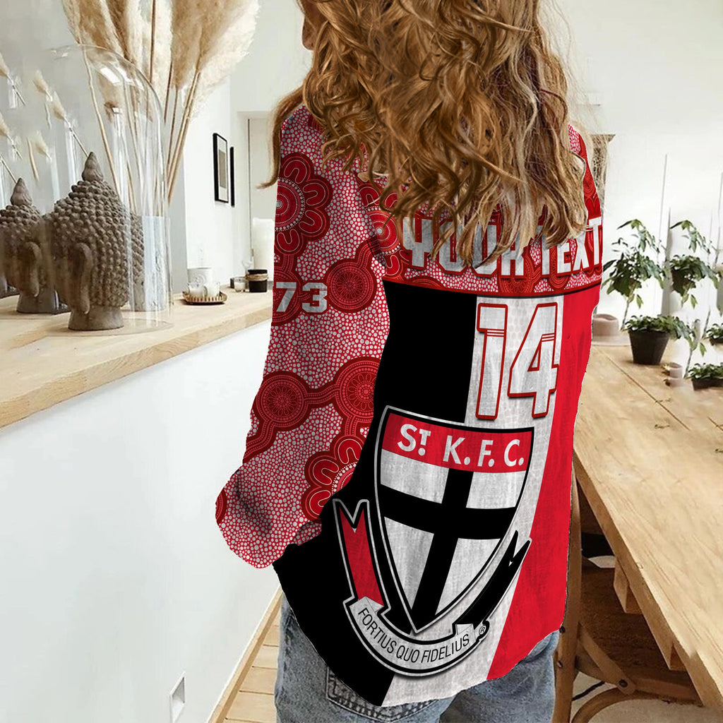 custom-text-and-number-saints-football-women-casual-shirt-st-kilda-1873-aboriginal-dot-painting