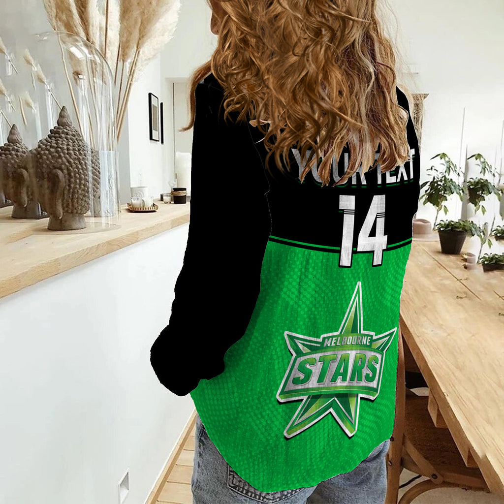 custom-text-and-number-melbourne-stars-cricket-women-casual-shirt-est-2011-sporty