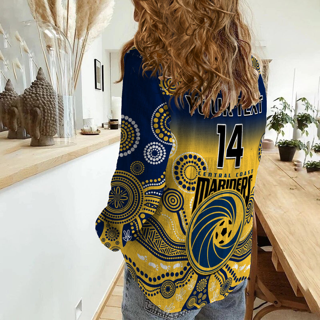 custom-text-and-number-central-coast-football-women-casual-shirt-a-league-men-mariners-2004-indigenous-gradient-style