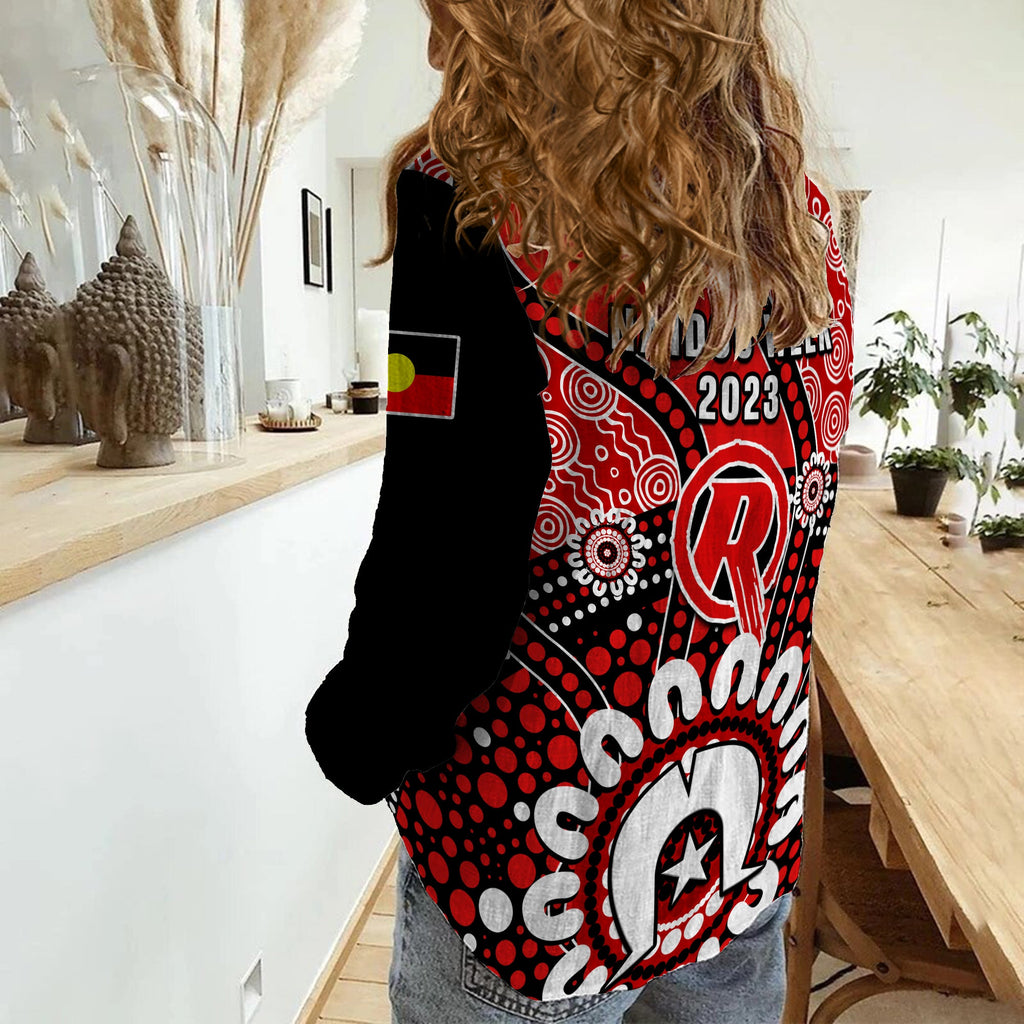 melbourne-renegades-naidoc-2023-women-casual-shirt-indigenous-for-our-elders