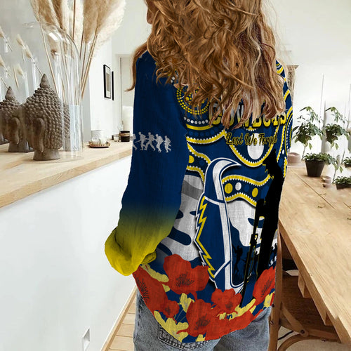 cowboys-rugby-anzac-2023-women-casual-shirt-australian-army-aboriginal-lest-we-forget