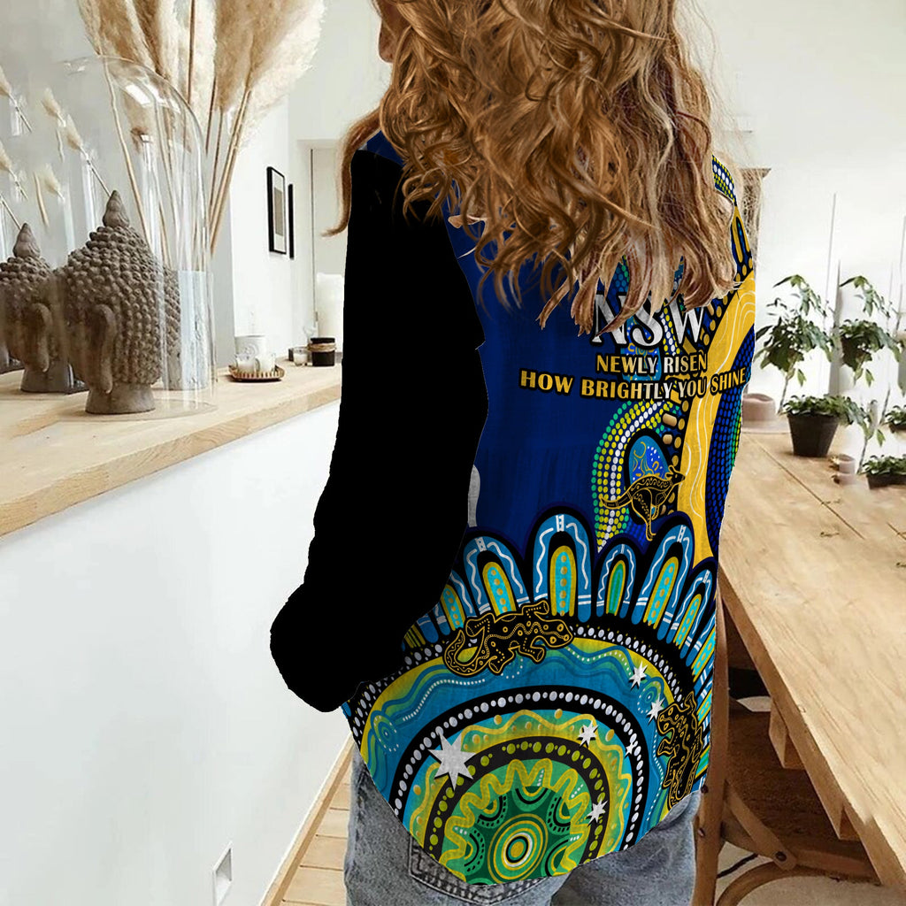 new-south-wales-state-women-casual-shirt-nsw-australian-indigenous-art