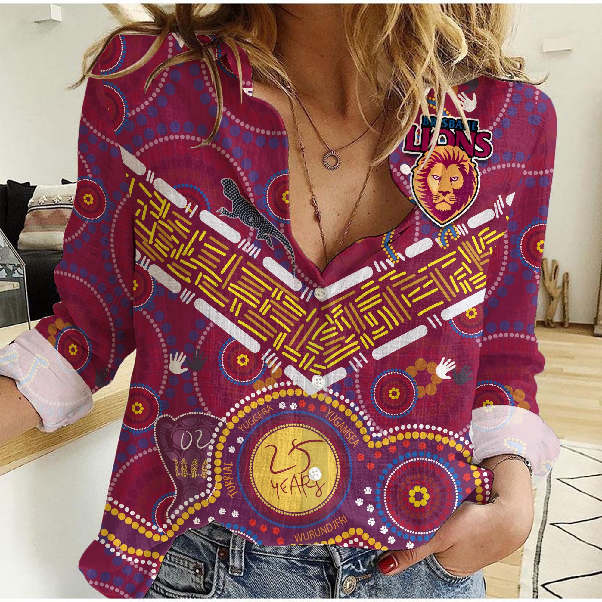 brisbane-football-women-casual-shirt-indigenous-pattern-go-lions-unique-version