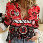 custom-text-and-number-dragons-rugby-women-casual-shirt-indigenous-pattern-artsy-version