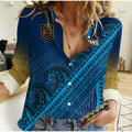 gold-coast-titans-rugby-women-casual-shirt-pasifika-gradient-polynesian-pattern