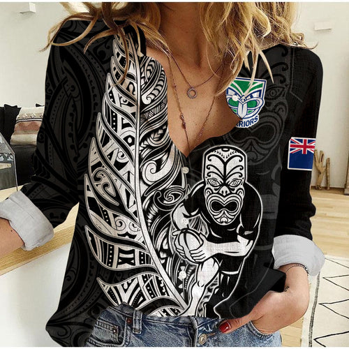 new-zealand-tiki-rugby-women-casual-shirt-nz-warriors-fern-maori-style