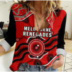 custom-text-and-number-renegades-cricket-women-casual-shirt-melbourne-aboriginal-painting