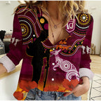 custom-text-and-number-maroons-rugby-anzac-2023-women-casual-shirt-qld-aboriginal-mix-poppy-camouflage