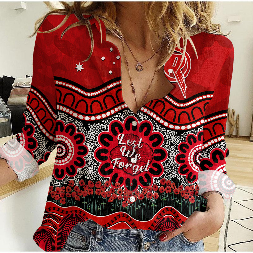 custom-text-and-number-renegades-cricket-anzac-women-casual-shirt-melbourne-poppy-aboriginal-camouflage