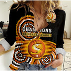 custom-text-and-number-perth-scorchers-cricket-women-casual-shirt-champions-bbl12-proud-indigenous-art