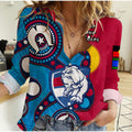 custom-text-and-number-western-bulldogs-football-naidoc-2023-women-casual-shirt-indigenous-for-our-elders