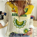 custom-text-and-number-australia-cricket-women-casual-shirt-boxing-day-test-aussie-indigenous