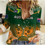 custom-text-and-number-australia-rugby-women-casual-shirt-aussie-sevens-green-indigenous