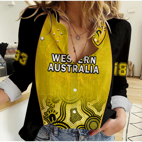 custom-text-and-number-western-australia-cricket-2023-women-casual-shirt-warriors-sheffield-shield-indigenous
