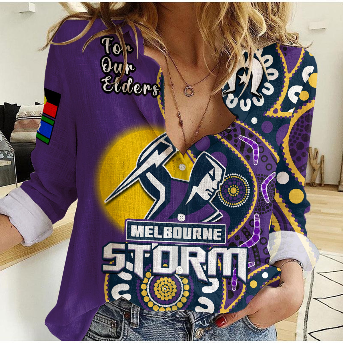 custom-text-and-number-storm-rugby-naidoc-2023-women-casual-shirt-for-our-elders-aboriginal