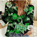 melbourne-stars-cricket-women-casual-shirt-aboriginal-art-mix-tropical-flowers