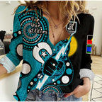 port-adelaide-football-naidoc-2023-women-casual-shirt-for-our-elders-indigenous-art