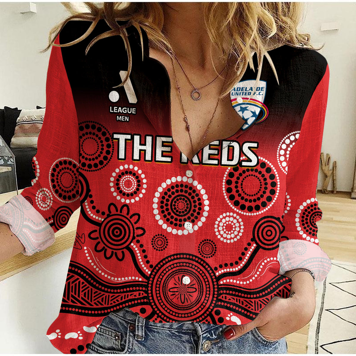adelaide-united-football-women-casual-shirt-indigenous-art