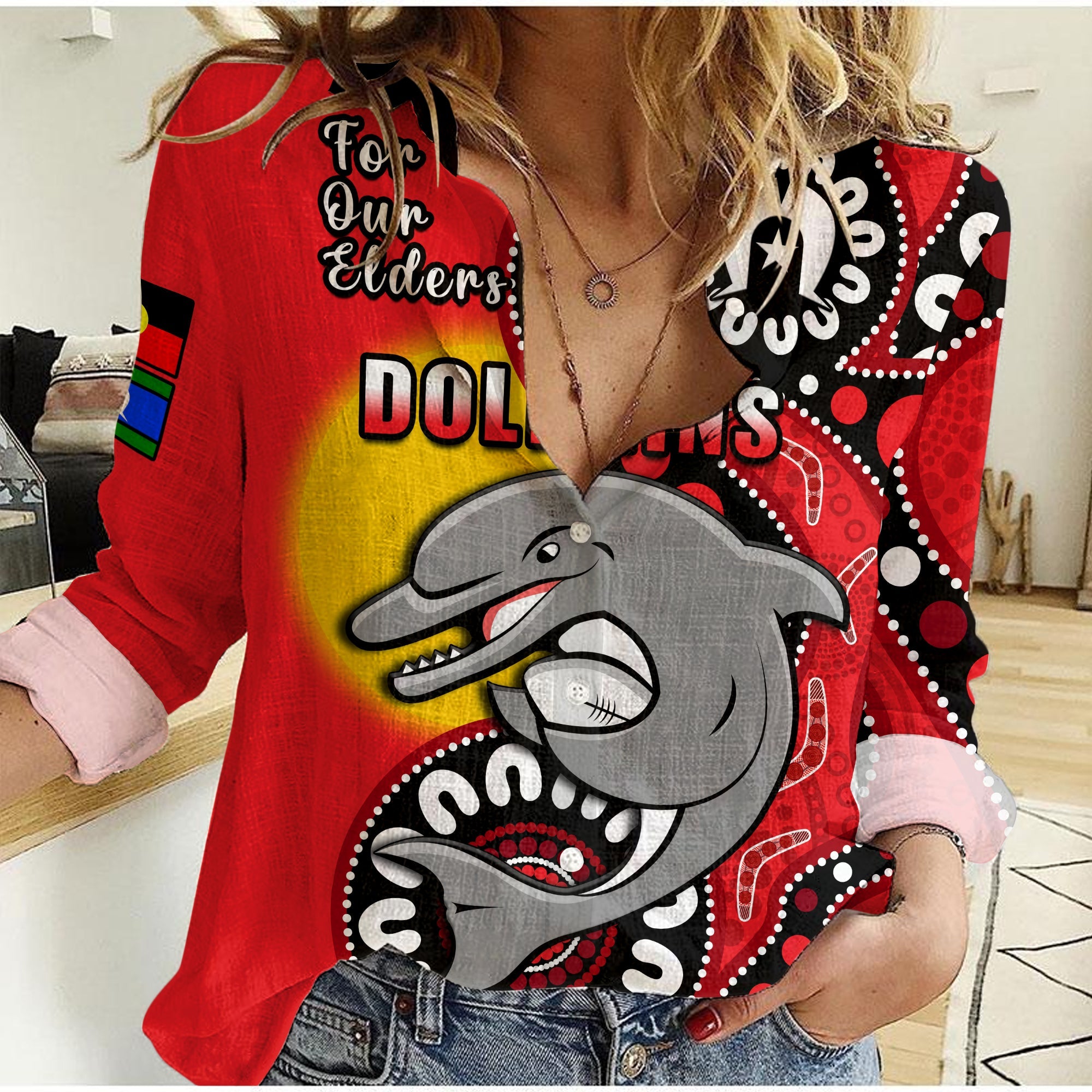 custom-text-and-number-dolphins-rugby-naidoc-2023-women-casual-shirt-for-our-elders-aboriginal