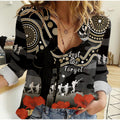 custom-text-and-number-collingwood-football-anzac-2023-women-casual-shirt-aboriginal-mix-poppy-camouflage