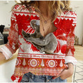 australia-women-casual-shirt-koala-aboriginal-painting-merry-christmas