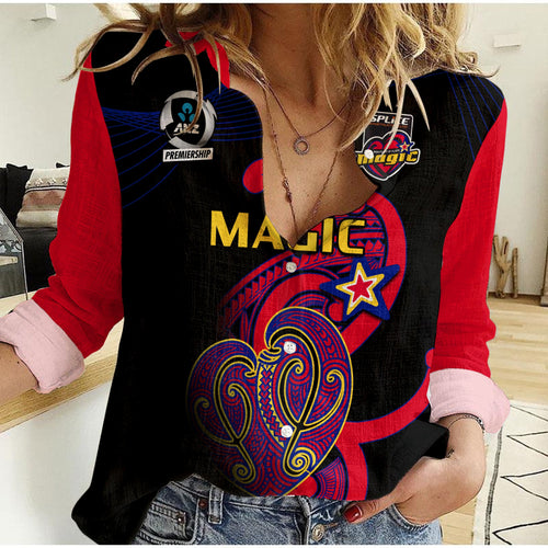 custom-text-and-number-aotearoa-netball-women-casual-shirt-waikato-bay-of-plenty-magic-2023-anz-premiership