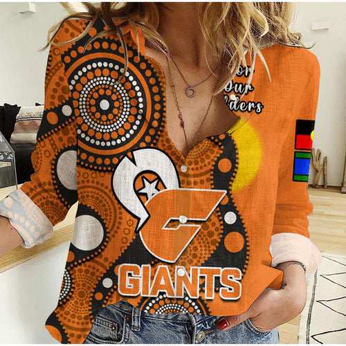 gws-giants-football-naidoc-2023-women-casual-shirt-indigenous-for-our-elders