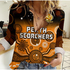 perth-scorchers-women-casual-shirt-gradient-aboriginal-dot-painting