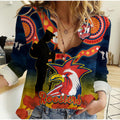 roosters-rugby-anzac-2023-women-casual-shirt-dots-poppy-mix-camouflage-lest-we-forget