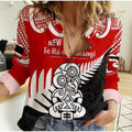 custom-personalised-waitangi-day-women-casual-shirt-tino-rangatiratanga-flag-with-tiki-maori-fern