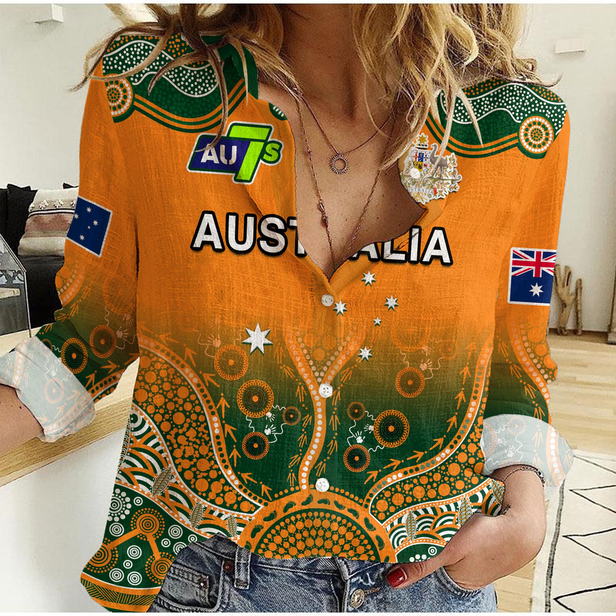 australia-rugby-women-casual-shirt-aussie-sevens-original-indigenous