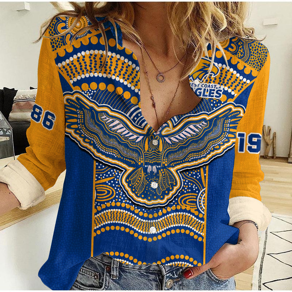 eagles-football-women-casual-shirt-west-coast-1986-aboriginal-sporty-style