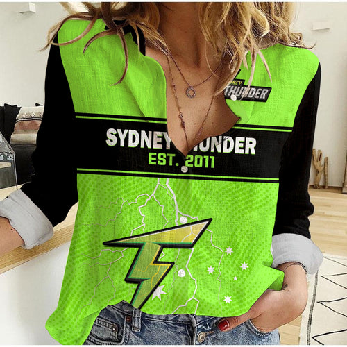 sydney-thunder-cricket-women-casual-shirt-est-2011-sporty