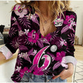 custom-text-and-number-sydney-sixers-cricket-women-casual-shirt-aboriginal-art-mix-tropical-flowers