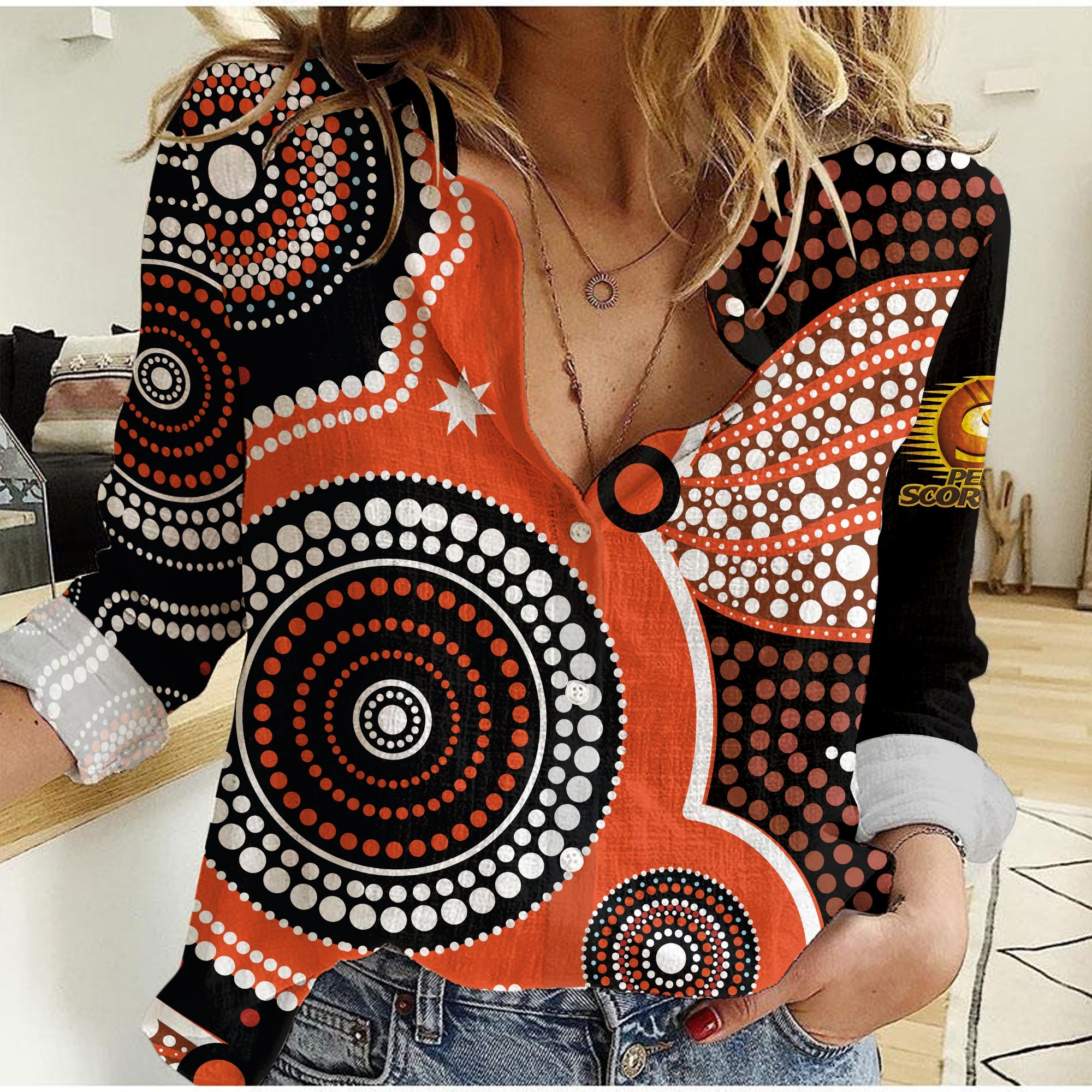 custom-text-and-number-perth-scorchers-women-casual-shirt-australia-cricket-bbl-aboriginal