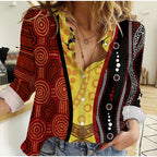 aboriginal-koori-dot-acrylic-paint-and-dreamtime-dance-women-casual-shirt